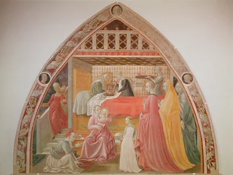 Die Geburt der Jungfrau, aus dem Zyklus der Leben der Jungfrau und des Heiligen Stephanus, aus der Cappella dell